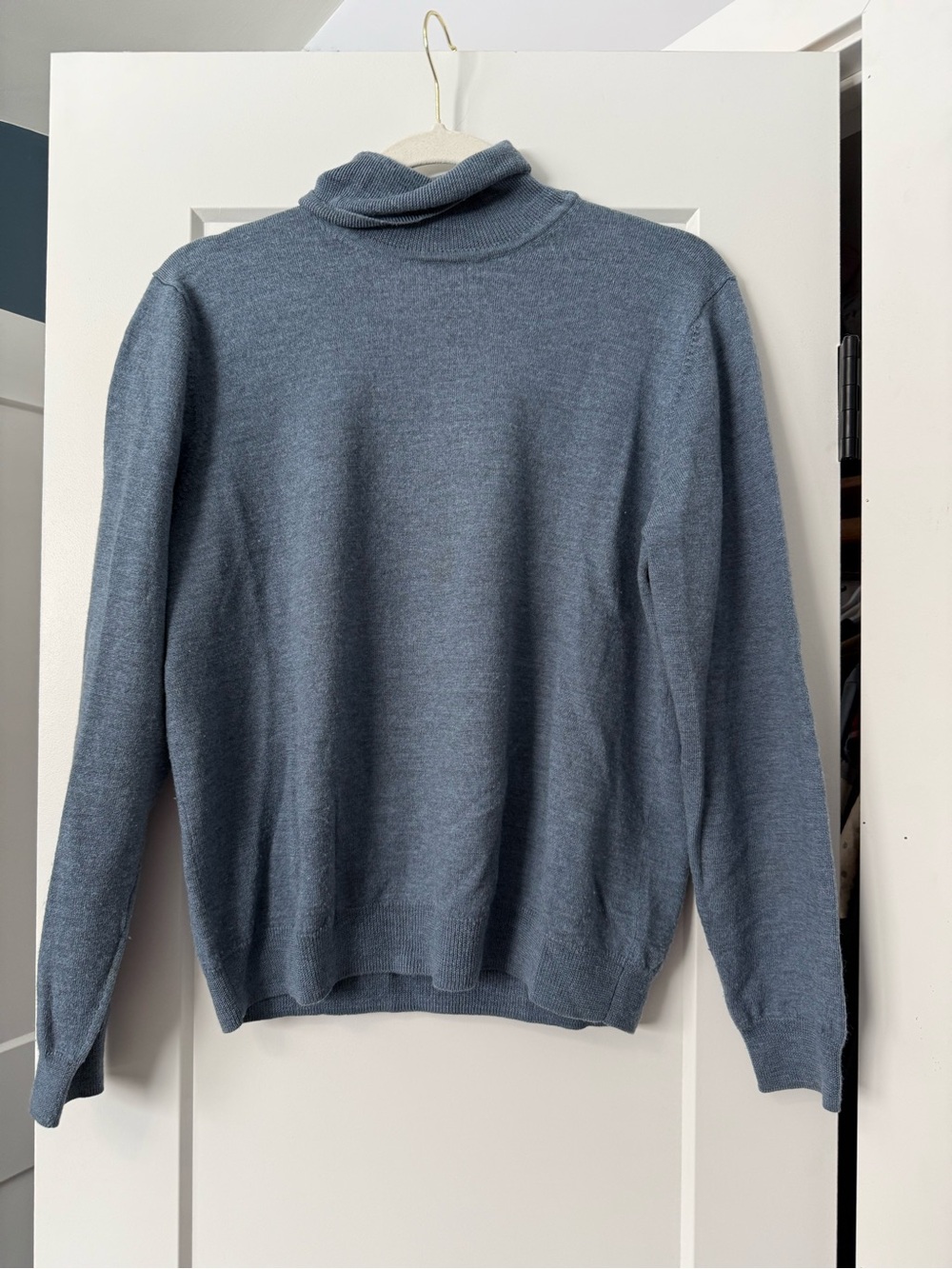 Cozy turtle Neck Sweater in Dusty Blue - Picture 2 of 2